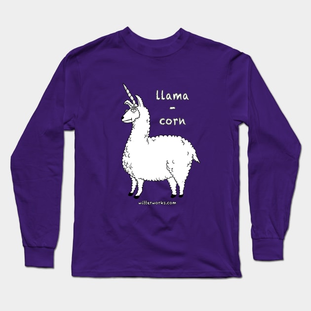 Llamacorn! Long Sleeve T-Shirt by witterworks